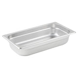 Bandeja gastronomica de acero inoxidable 1/3 x 2 1/2" WINCO SPJL-302