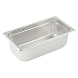 Bandeja gastronomica de acero inoxidable 1/3 x 4" WINCO SPJL-304