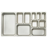 Bandeja gastronomica de acero inoxidable 1/4 x 2 1/2" WINCO SPJL-402