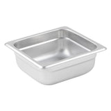 Bandeja gastronomica de acero inoxidable 1/6 x 2 1/2" WINCO SPJL-602
