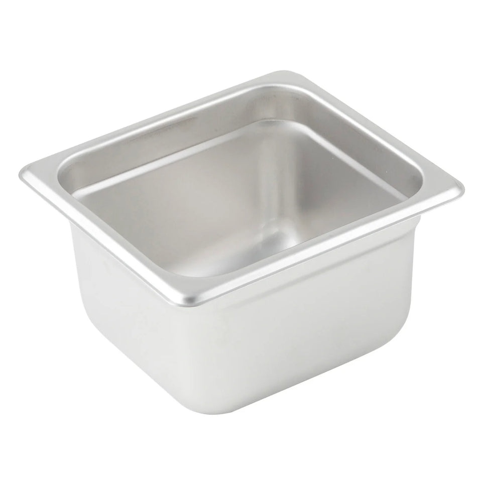 Bandeja gastronomica de acero inoxidable 1/6 x 4" WINCO SPJL-604