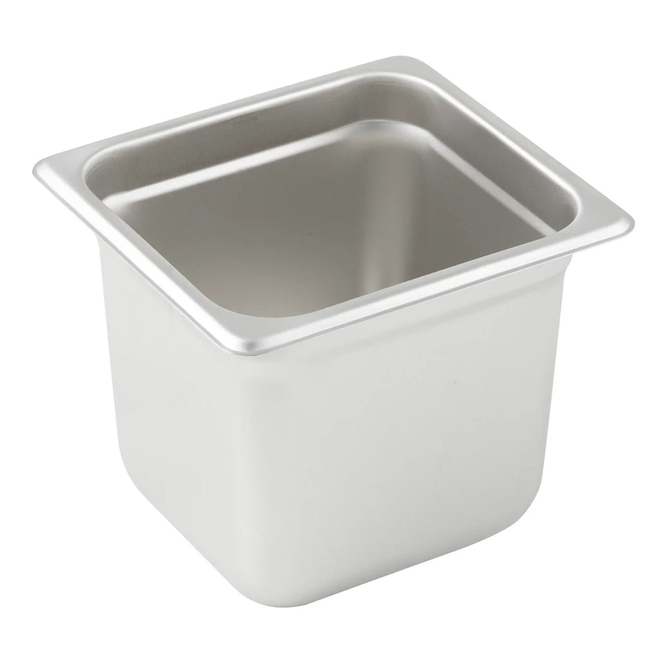 Bandeja gastronomica de acero inoxidable 1/6 x 6" WINCO SPJL-606