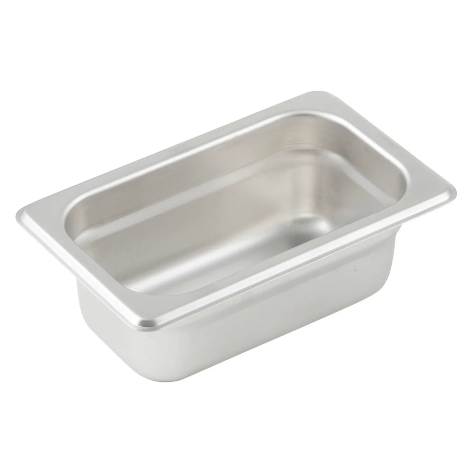 Bandeja gastronomica de acero inoxidable 1/9 x 2 1/2" WINCO SPJL-902
