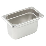 Bandeja gastronomica de acero inoxidable 1/9 x 4" WINCO SPJL-904