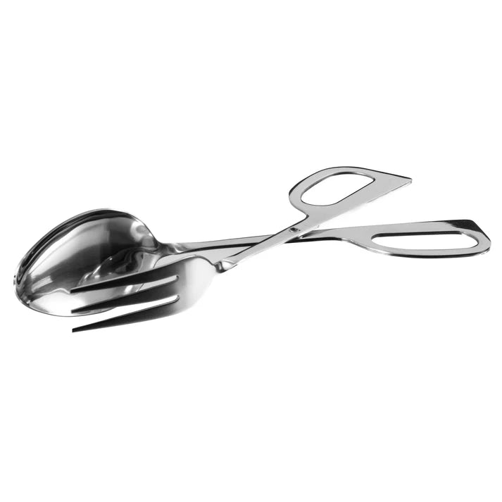 Pinzas para ensalada de acero inoxidable de 25 cm (10") con tenedor y cuchara WINCO ST-10