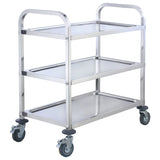 Carro de acero inoxidable, 3 niveles - 30" x 16" x 33" WINCO SUC-30