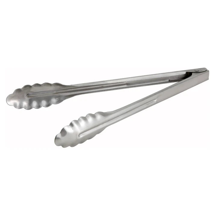 Pinzas multiusos de acero inoxidable extra resistentes de 12" WINCO UT-12HT