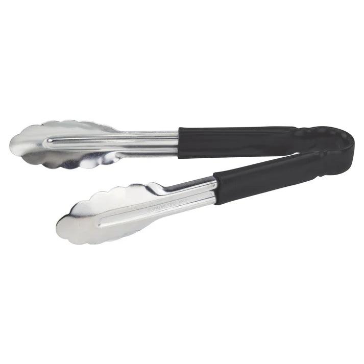 Pinzas multiusos de alta resistencia con mango de plástico de 9" color negro WINCO UT-9HP-K