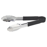 Pinzas multiusos de alta resistencia con mango de plástico de 9" color negro WINCO UT-9HP-K