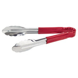 Pinzas multiusos de alta resistencia con mango de plástico de 9" color rojo WINCO UT-9HP-R