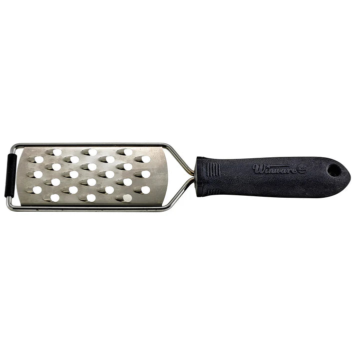 Rallador con orificios de 6 mm de diámetro y mango de agarre suave. WINCO VP-313